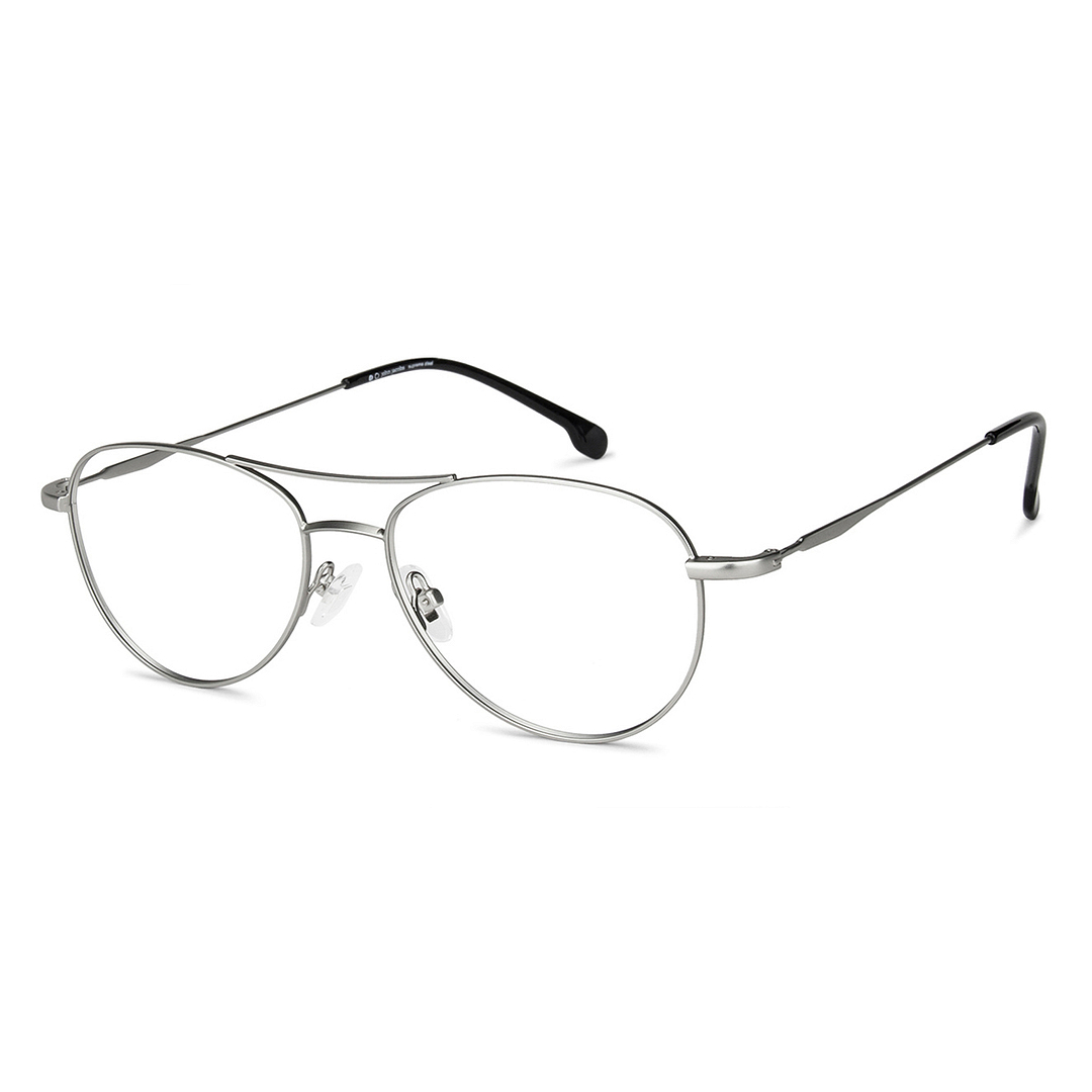 John Jacobs Online Silver Full Rim Aviator left side