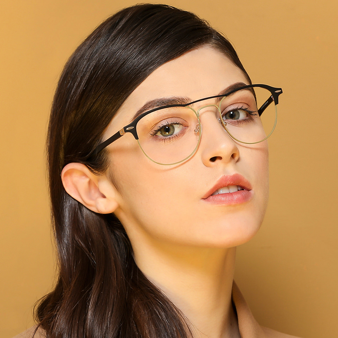 John Jacobs Black Full Rim Round left side