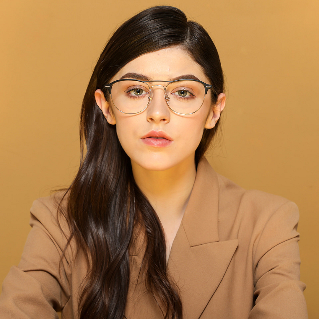 John Jacobs Black Full Rim Round left side