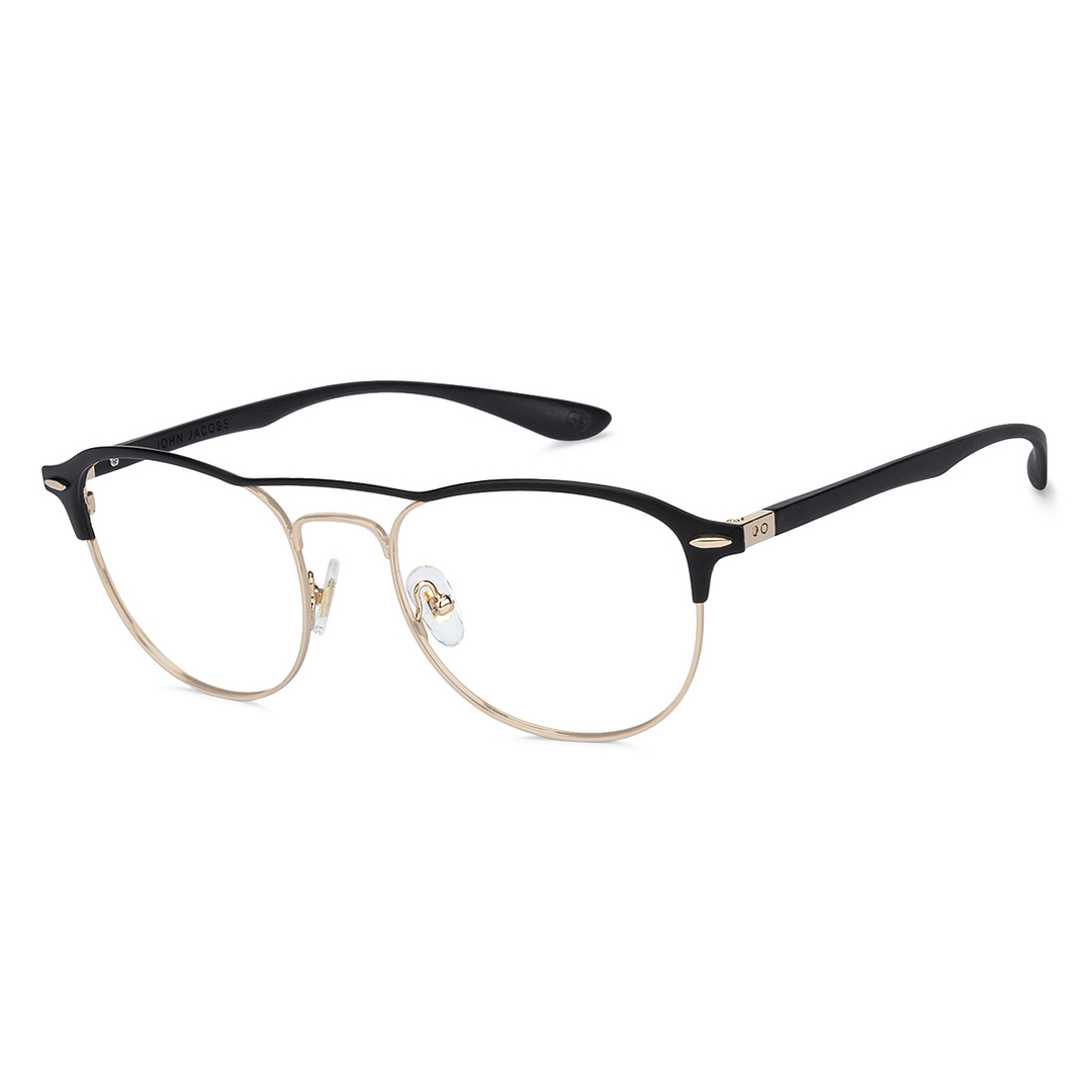 John Jacobs Black Full Rim Round right side