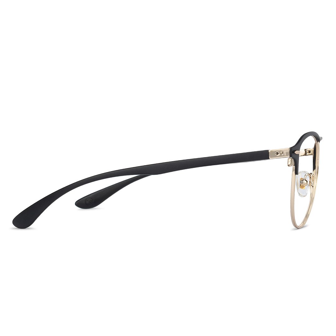 John Jacobs Black Full Rim Round right side