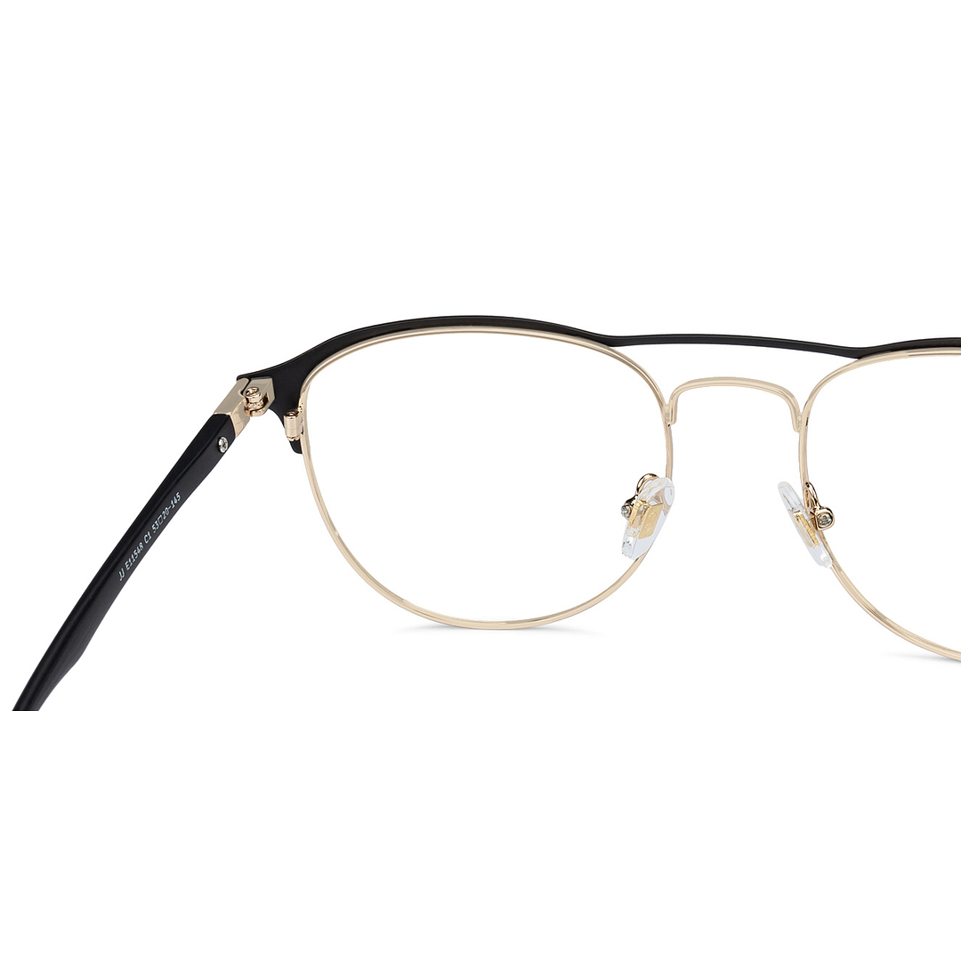 John Jacobs Black Full Rim Round left side