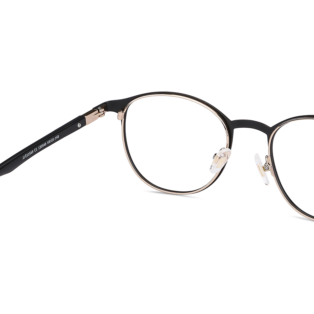 John Jacobs Online Black Full Rim Round right side