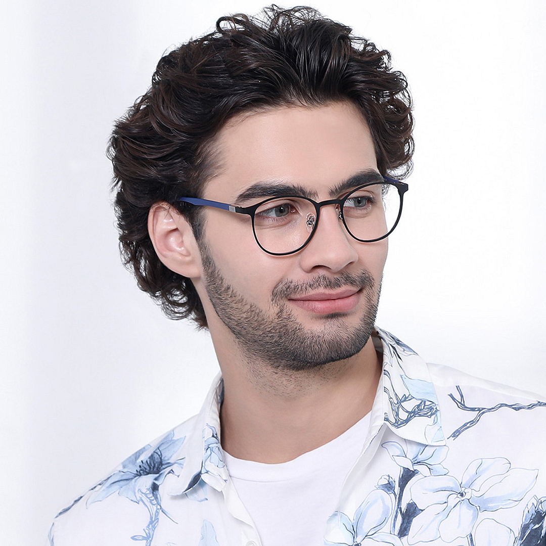 John Jacobs Online Black Full Rim Round right side