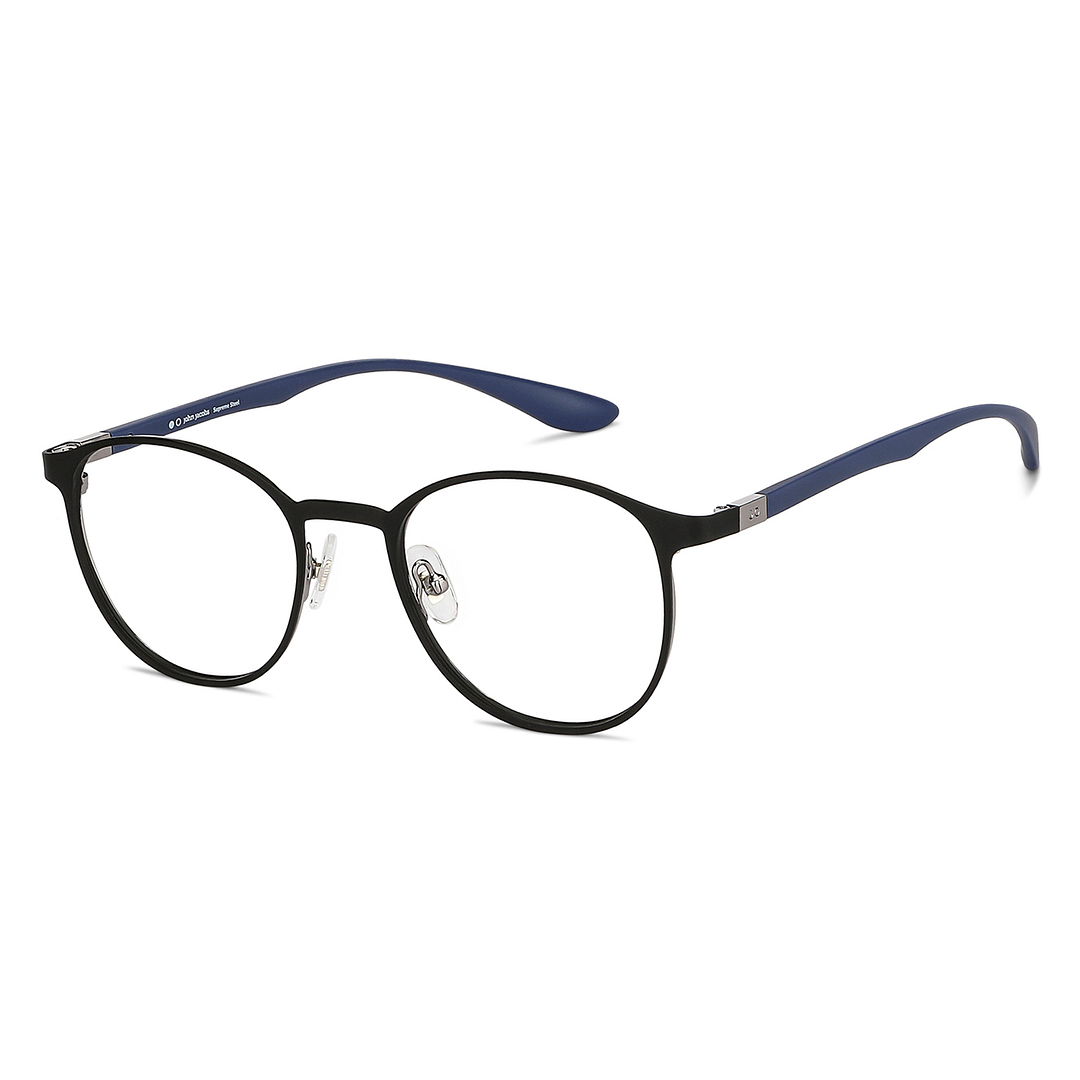 John Jacobs Online Black Full Rim Round right side