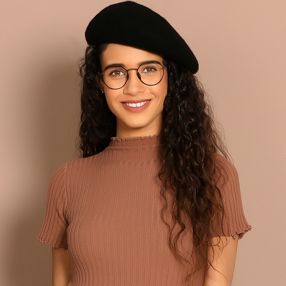 John Jacobs Black Full Rim Geometric right side