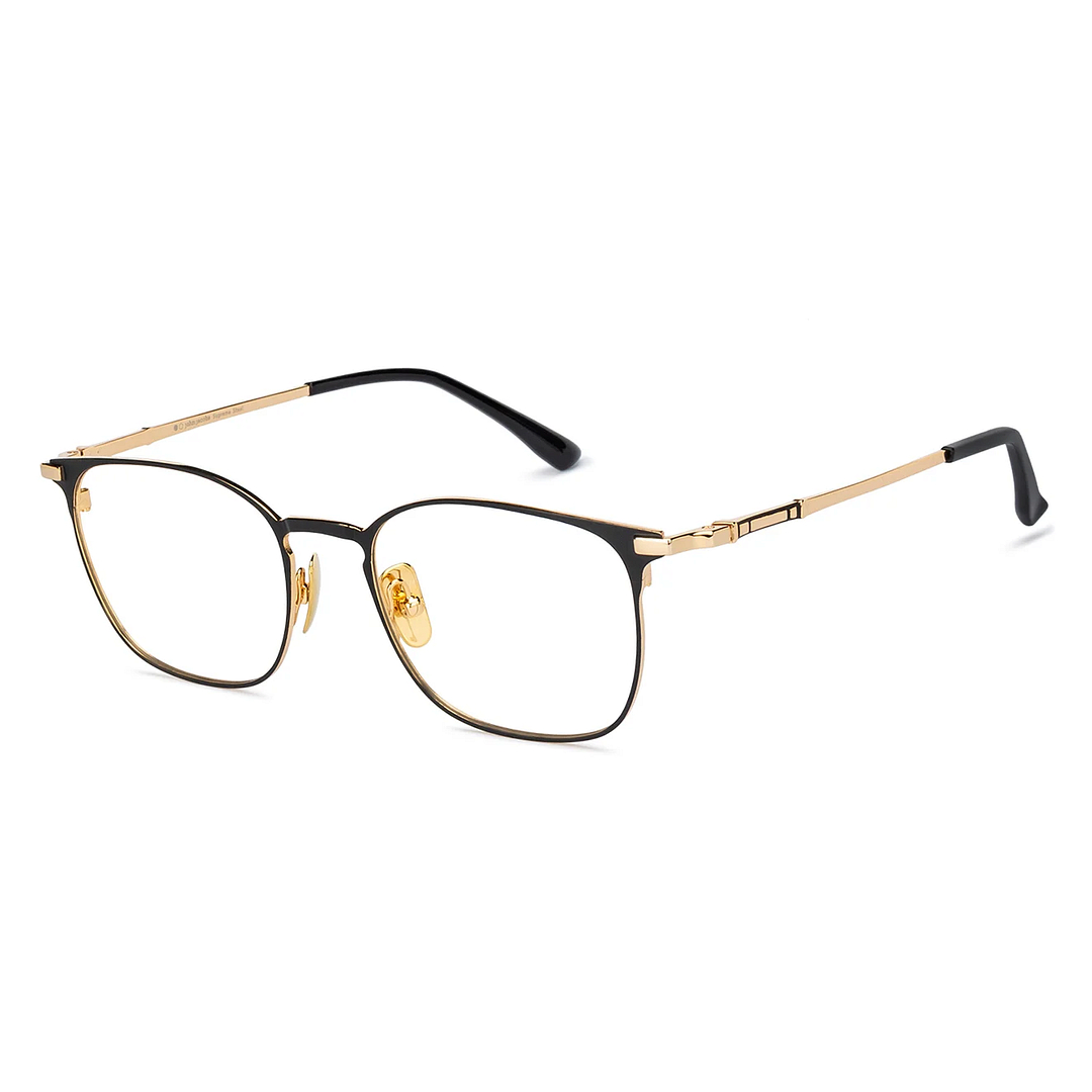 John Jacobs Black Full Rim Square left side