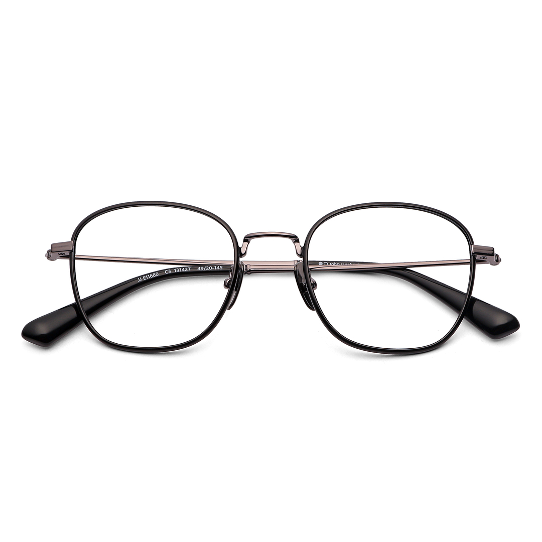 John Jacobs Online Black Full Rim Square left side