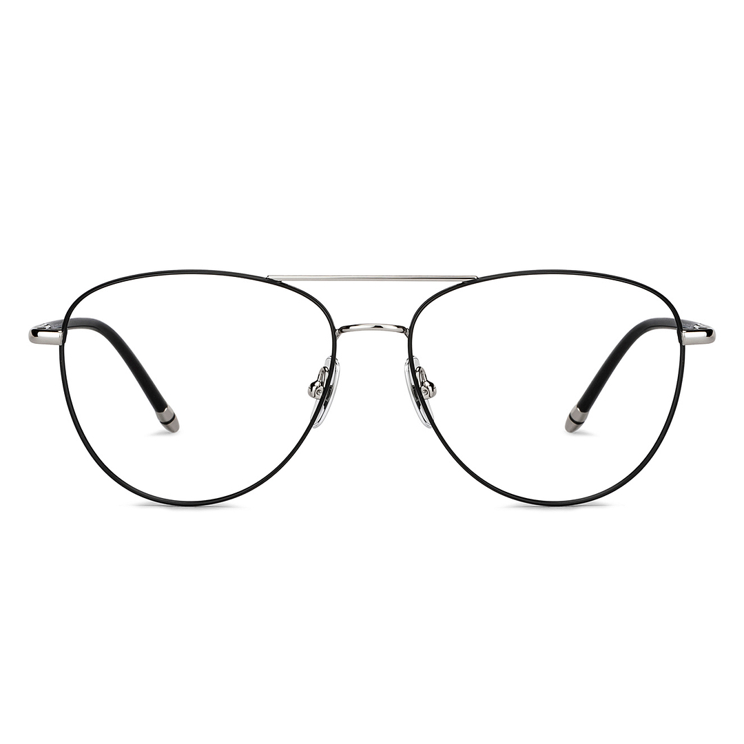 John Jacobs Online Black Full Rim Aviator right side
