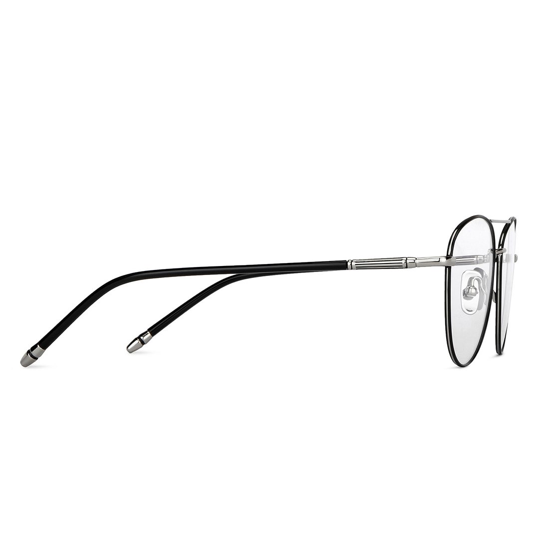 John Jacobs Online Black Full Rim Aviator right side