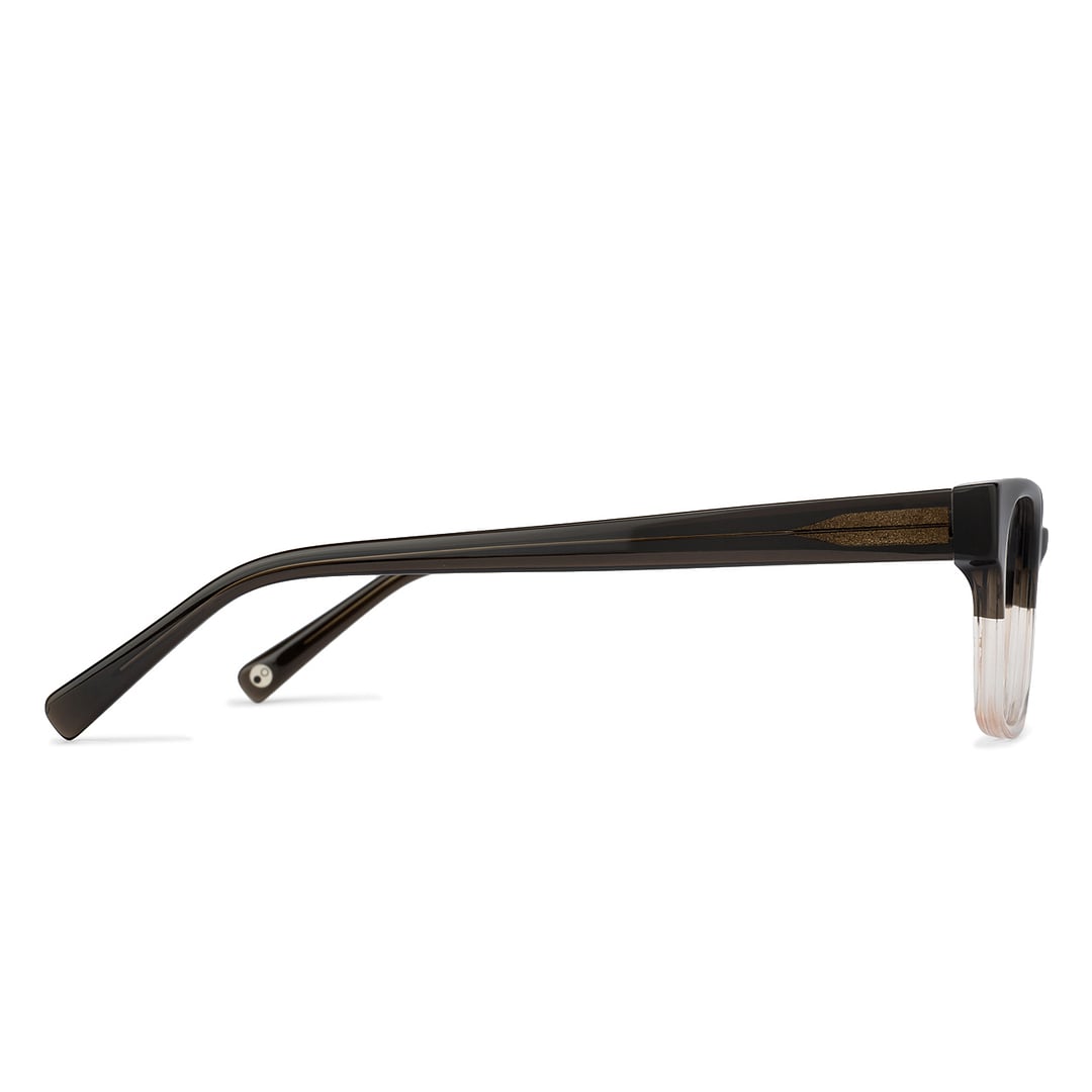 John Jacobs Online Brown Transparent Full Rim Rectangle left side