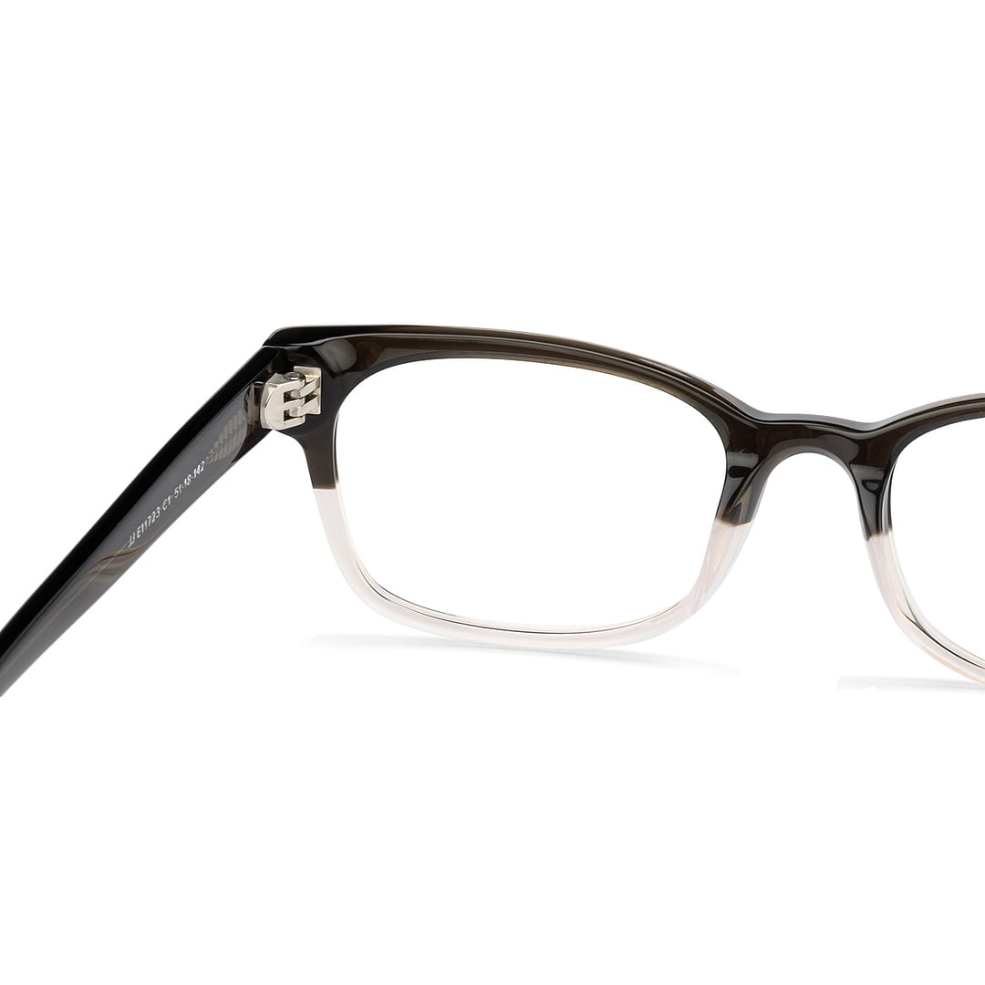 John Jacobs Online Brown Transparent Full Rim Rectangle right side