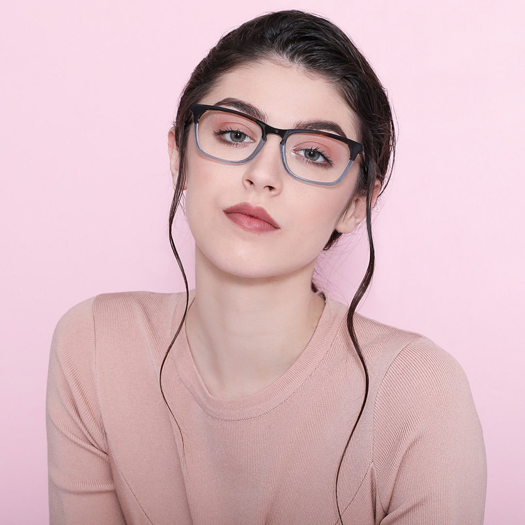 John Jacobs Online Light Brown Full Rim Rectangle left side