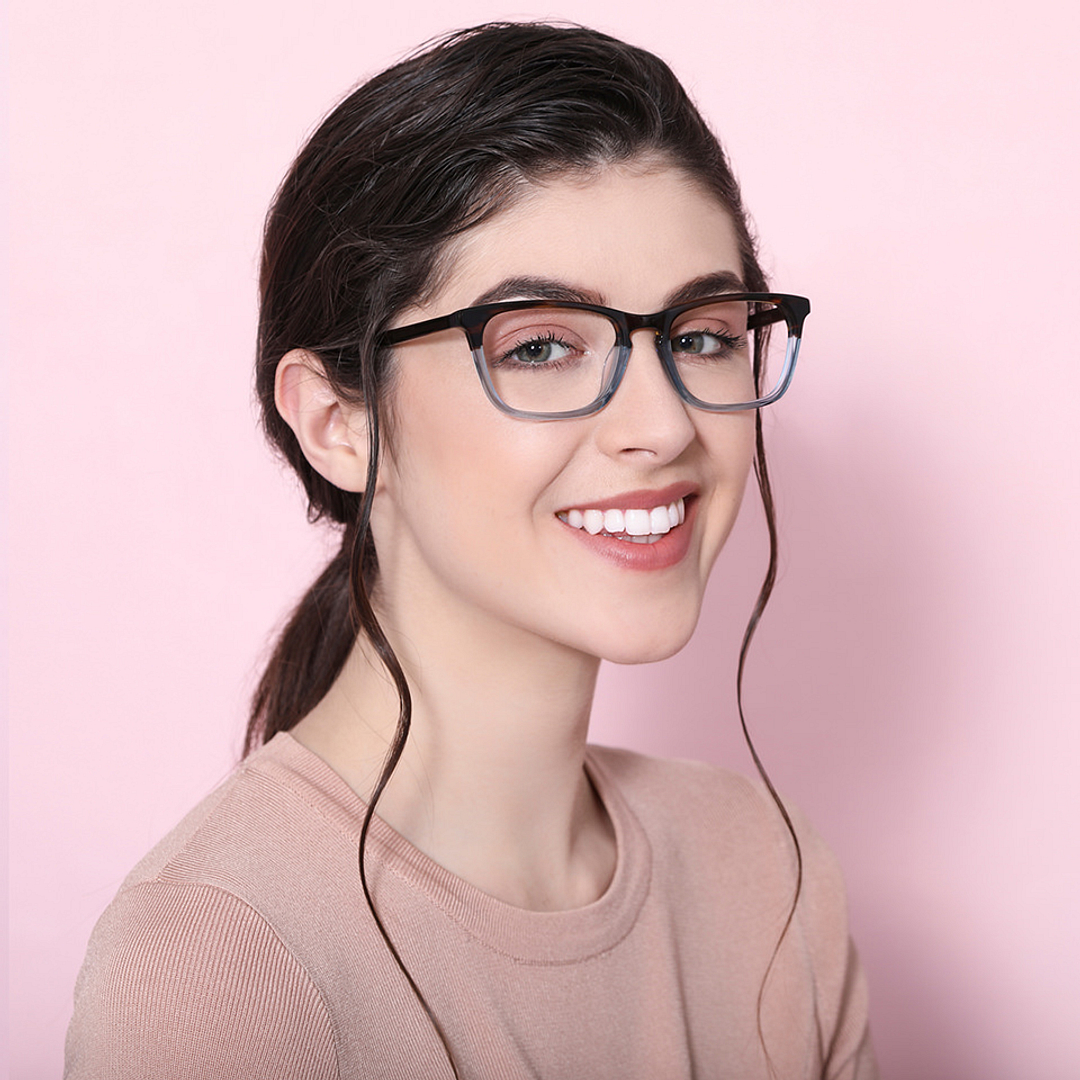 John Jacobs Online Light Brown Full Rim Rectangle right side