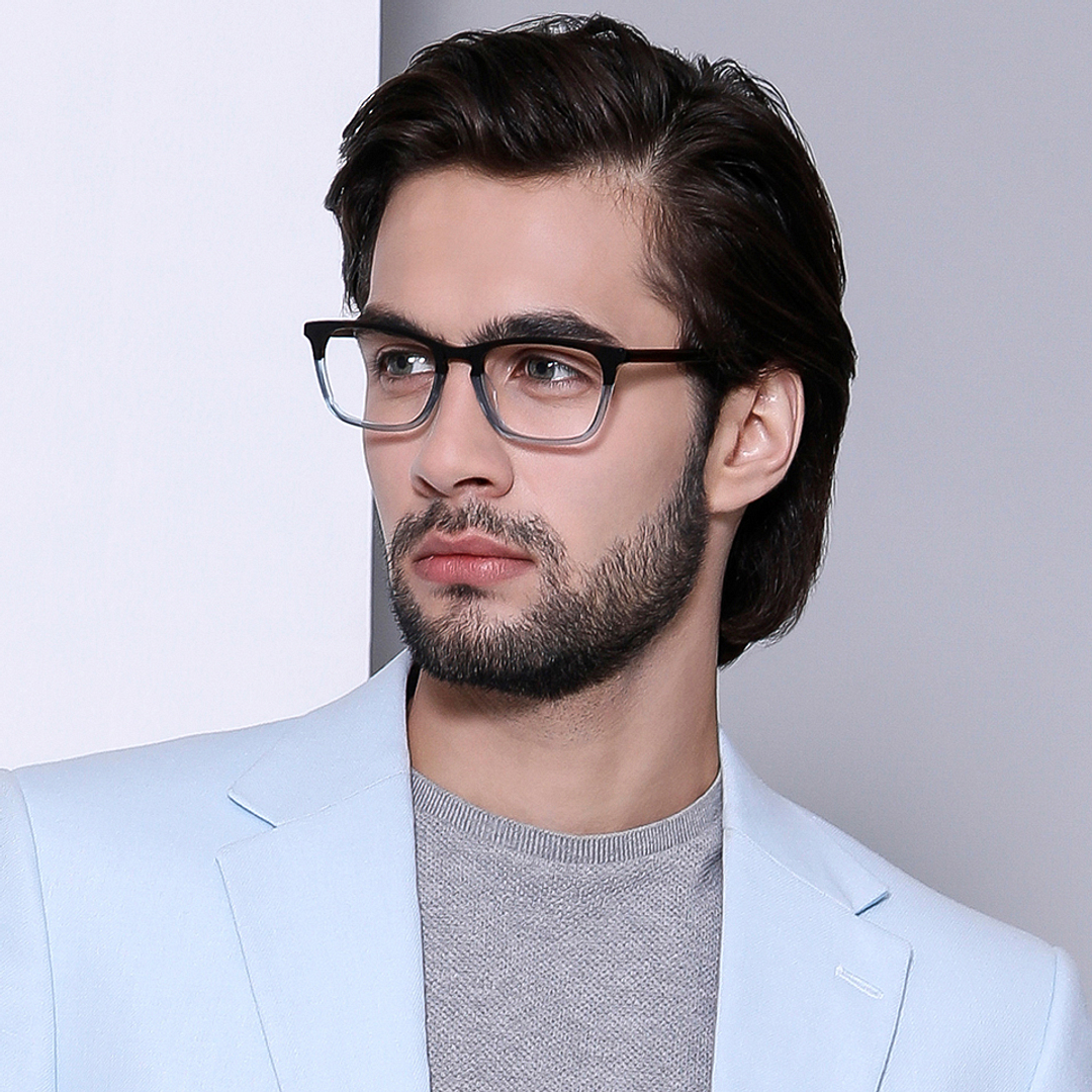 John Jacobs Online Light Brown Full Rim Rectangle right side