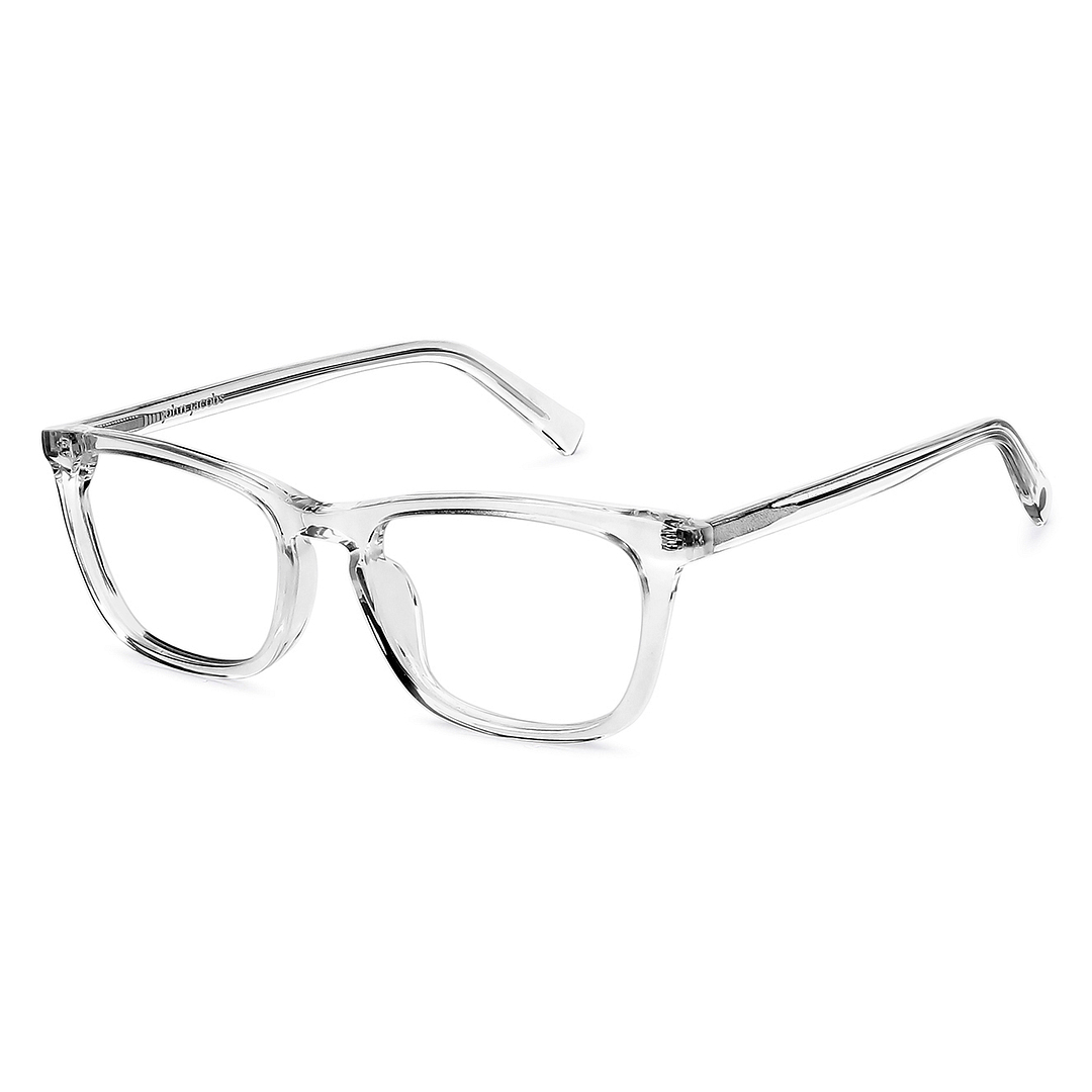 John Jacobs Online Crystal Transparent Full Rim Rectangle right side