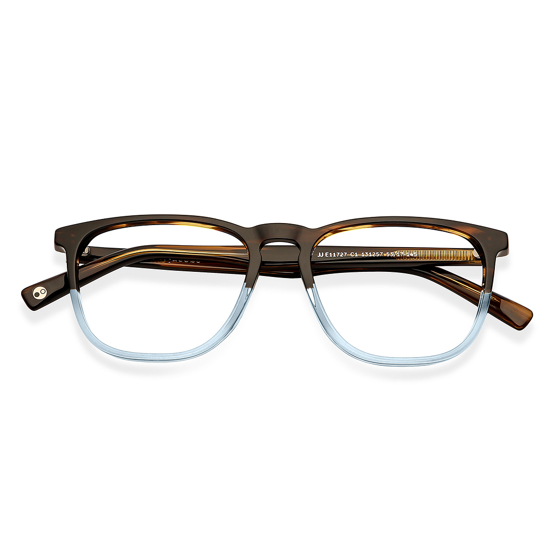 John Jacobs Light Brown Full Rim Square left side