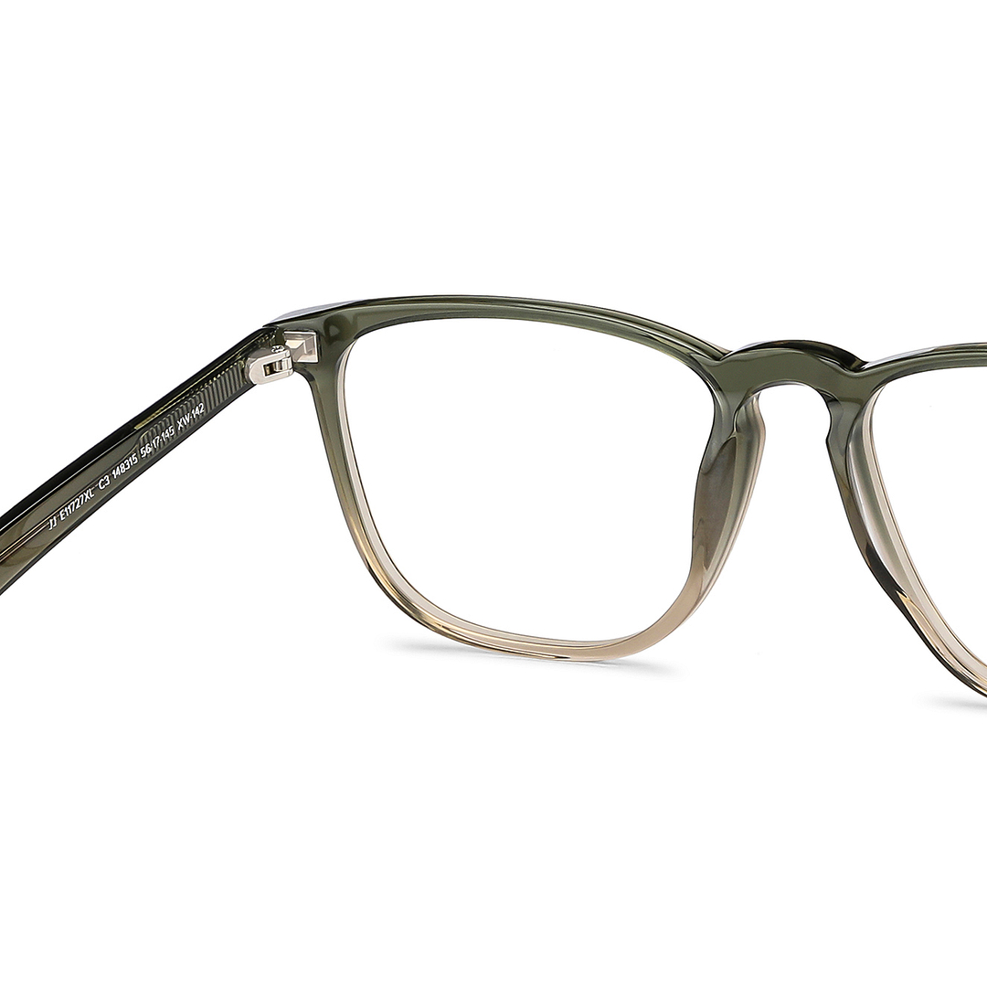 John Jacobs Online Brown Transparent Full Rim Square right side