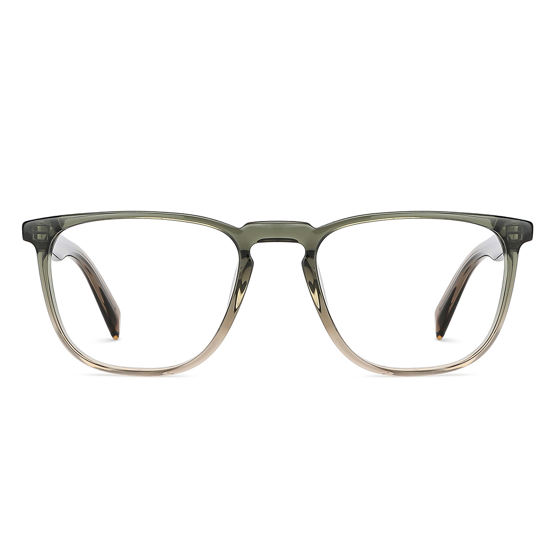 John Jacobs Online Brown Transparent Full Rim Square left side