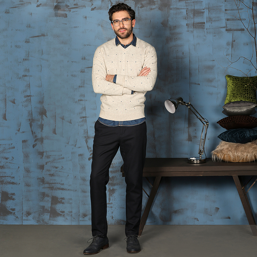 John Jacobs Blue Transparent Full Rim Square right side