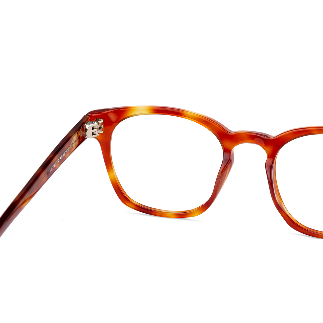 John Jacobs Light Brown Full Rim Square right side