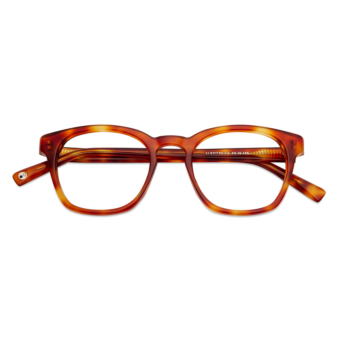 John Jacobs Light Brown Full Rim Square left side