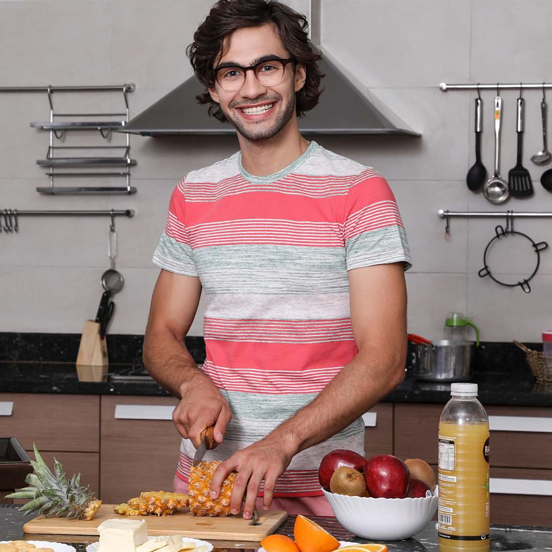 John Jacobs Purple Transparent Full Rim Square left side