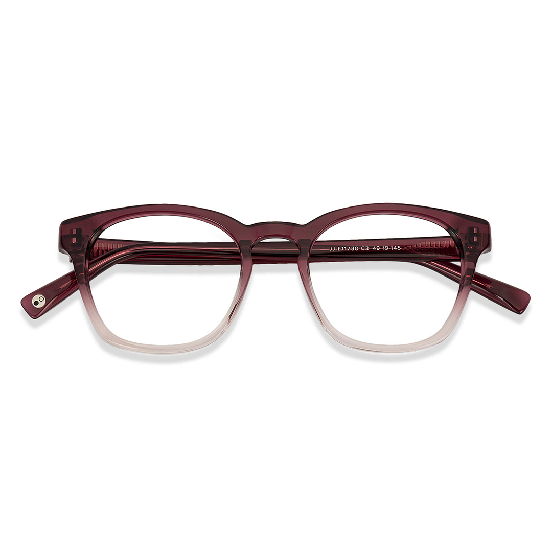 John Jacobs Purple Transparent Full Rim Square right side