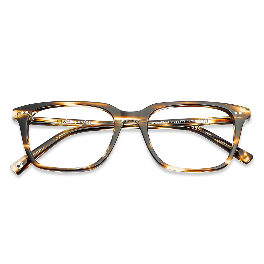 John Jacobs Online Light Brown Full Rim Square left side