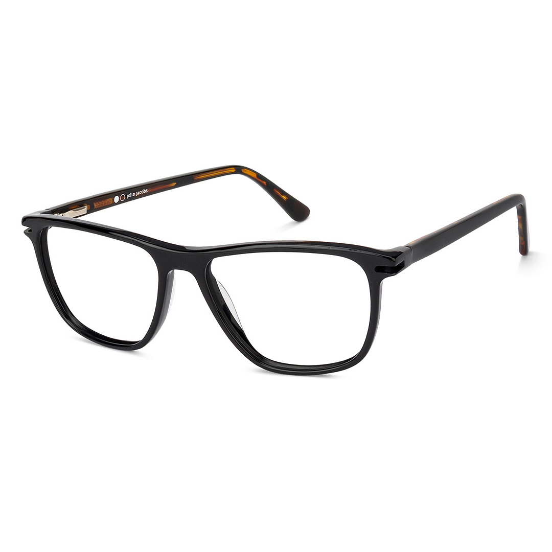 Buy Black Tortoise Green Full Rim Square John Jacobs Rich Acetate