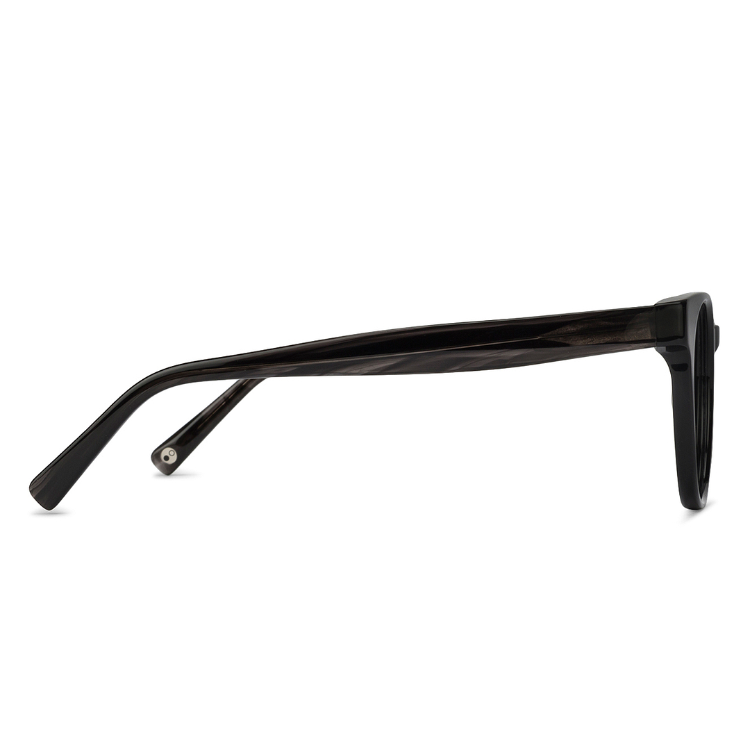 John Jacobs Black Full Rim Round right side