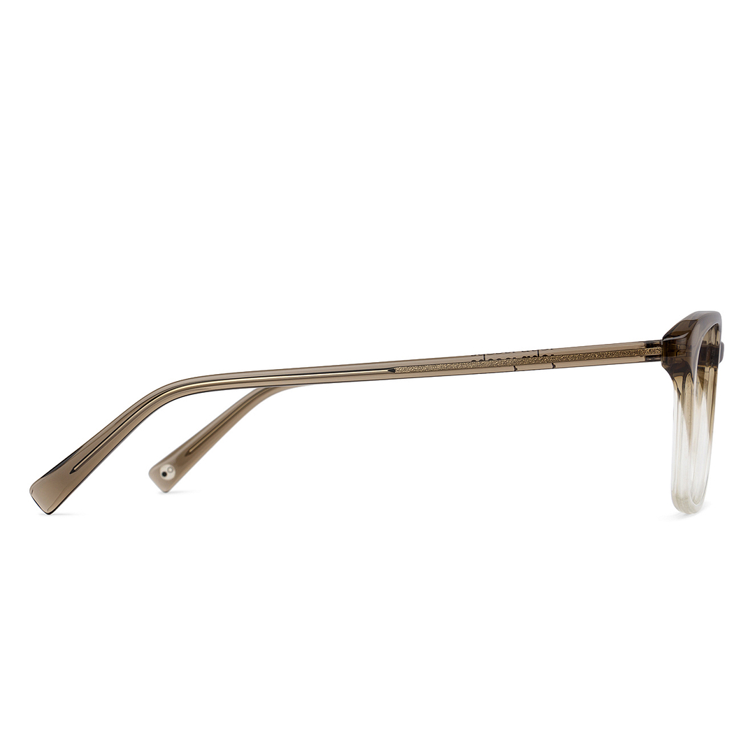 John Jacobs Online Brown Transparent Full Rim Square right side