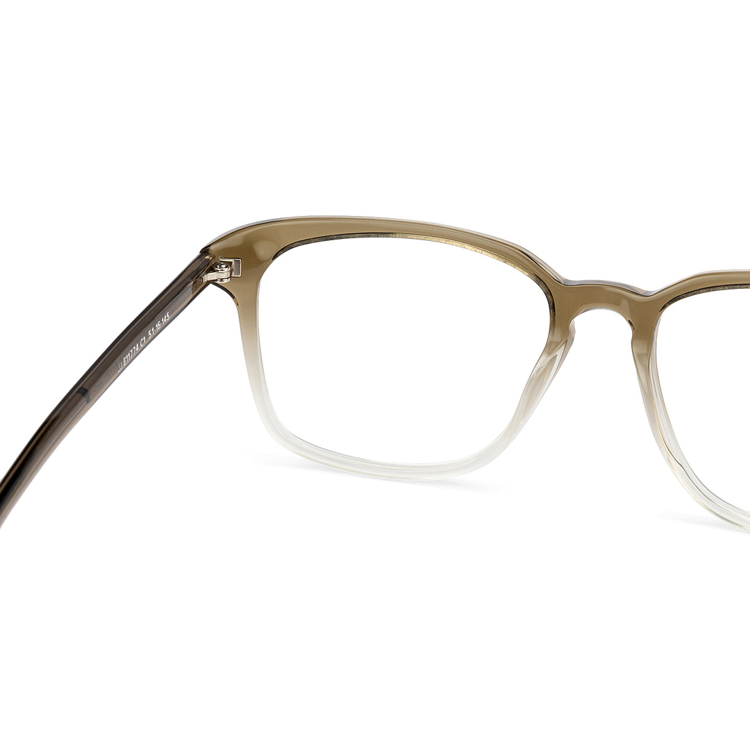 John Jacobs Online Brown Transparent Full Rim Square left side