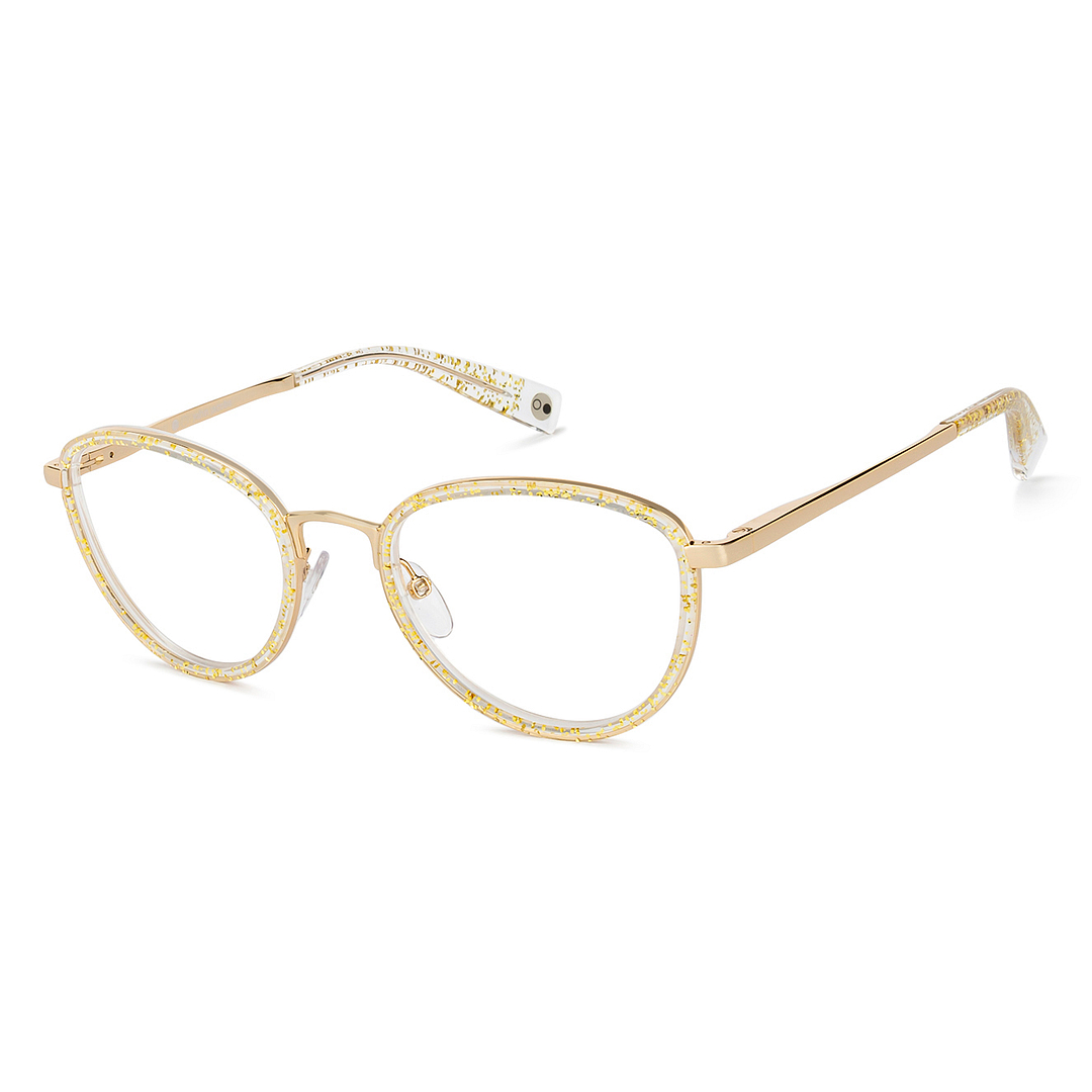 John Jacobs Pink Full Rim Cat Eye left side