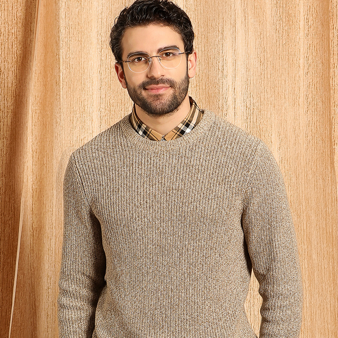 John Jacobs Online Mid Gunmetal Rimless Round right side