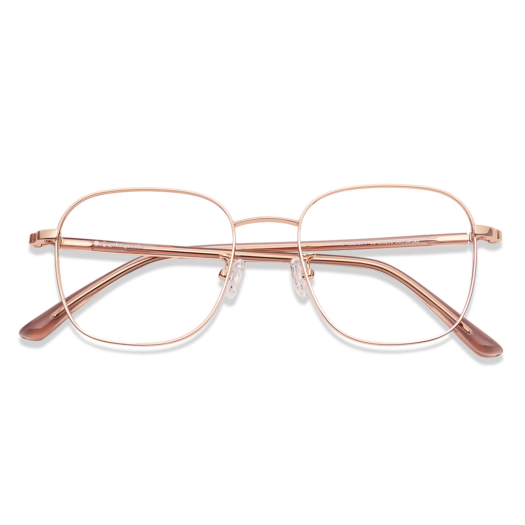 John Jacobs Online Gold Full Rim Square right side