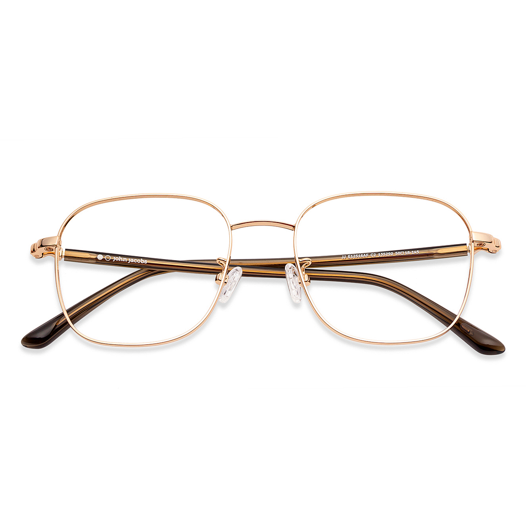 John Jacobs Online Gold Full Rim Square right side