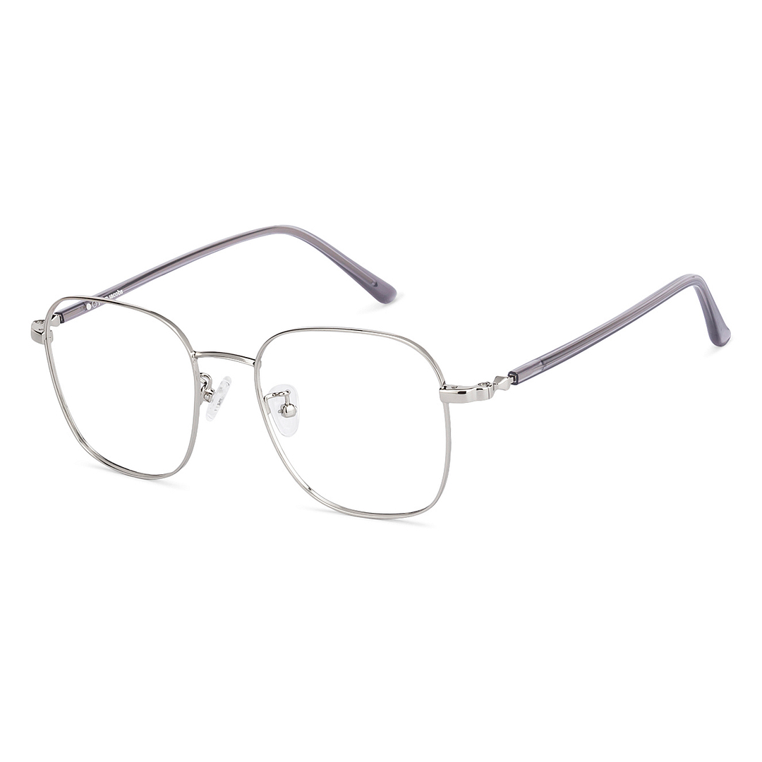 John Jacobs Online Silver Full Rim Square right side