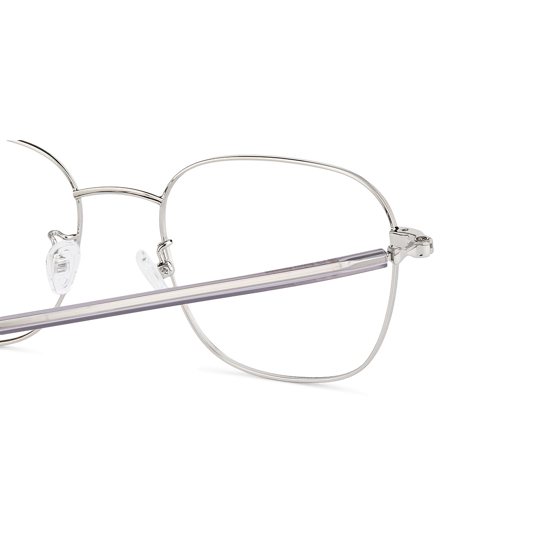 John Jacobs Online Silver Full Rim Square right side