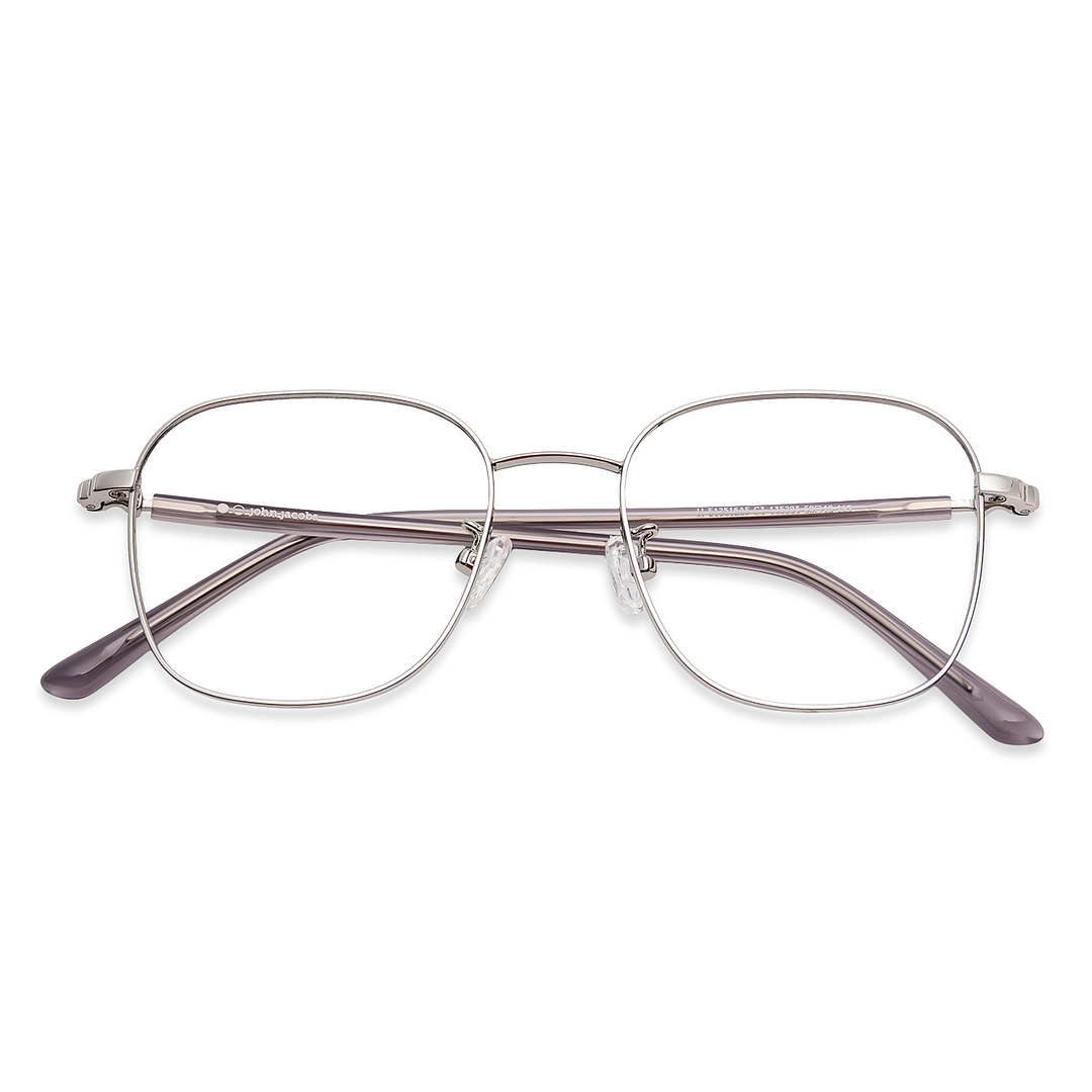 John Jacobs Online Silver Full Rim Square right side