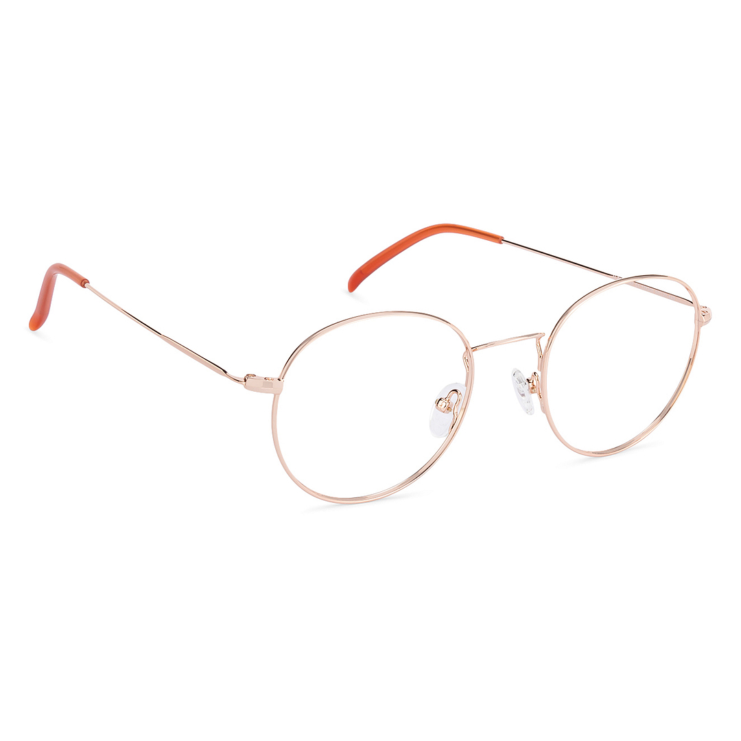 John Jacobs Online Gold Full Rim Round left side