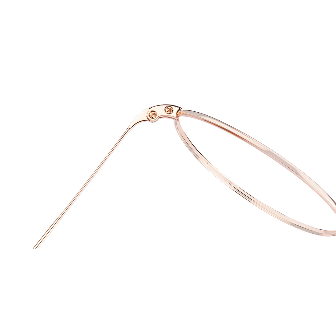 John Jacobs Online Gold Full Rim Round left side