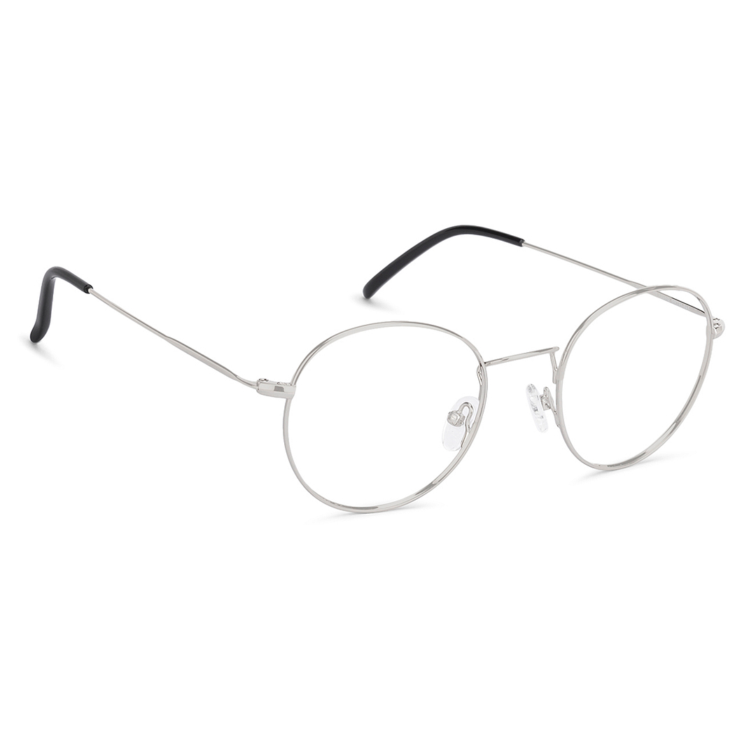 John Jacobs Online Silver Full Rim Round left side