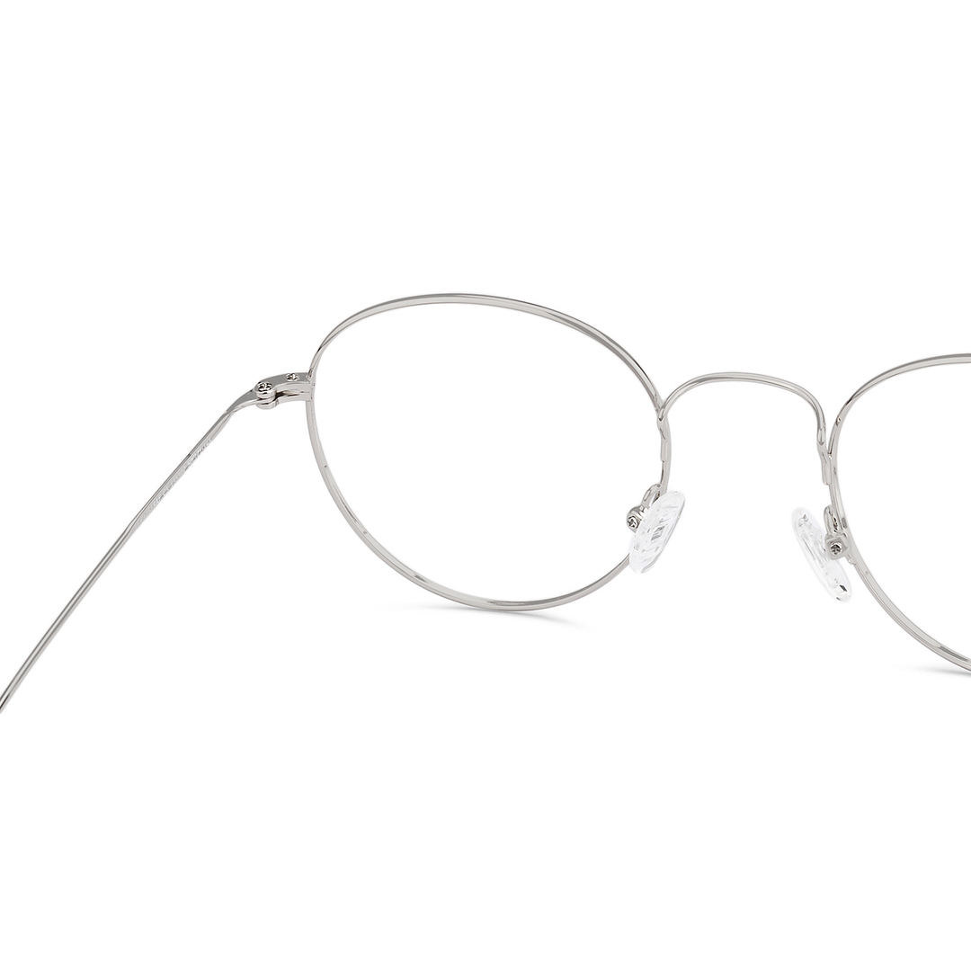 John Jacobs Online Silver Full Rim Round left side