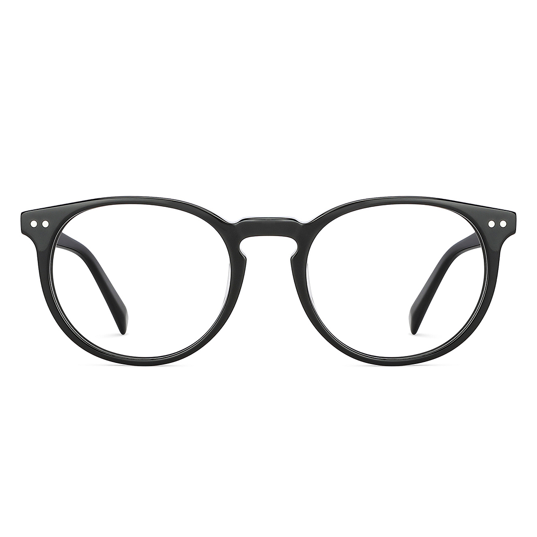 John Jacobs Online Black Full Rim Round right side