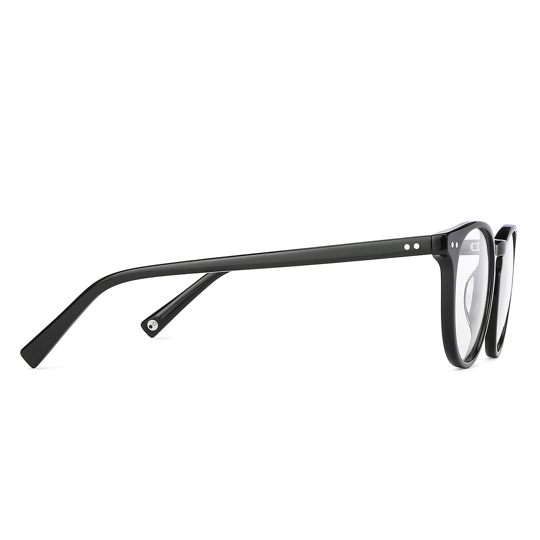 John Jacobs Online Black Full Rim Round left side