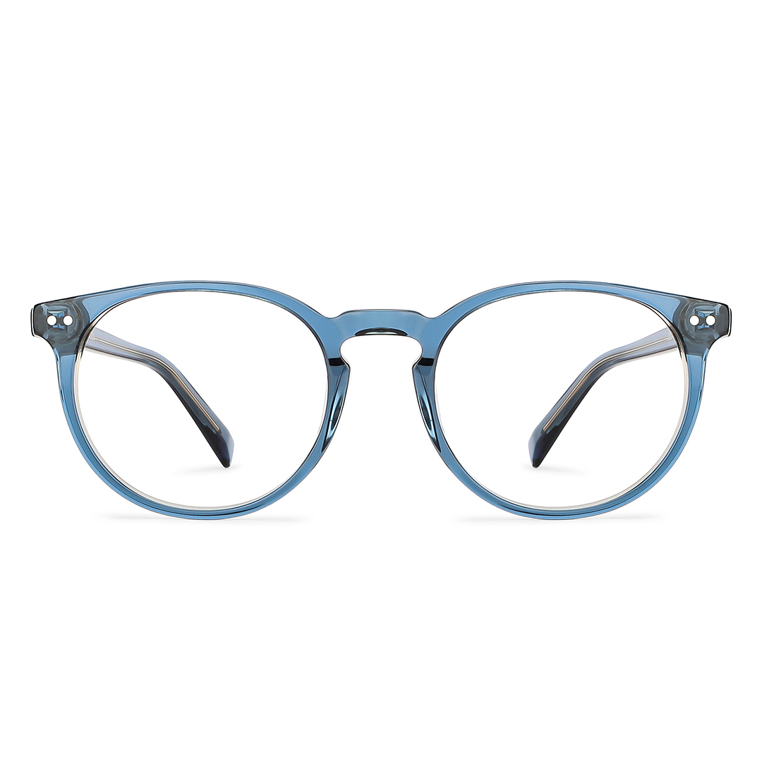 John Jacobs Online Brown Transparent Full Rim Round right side