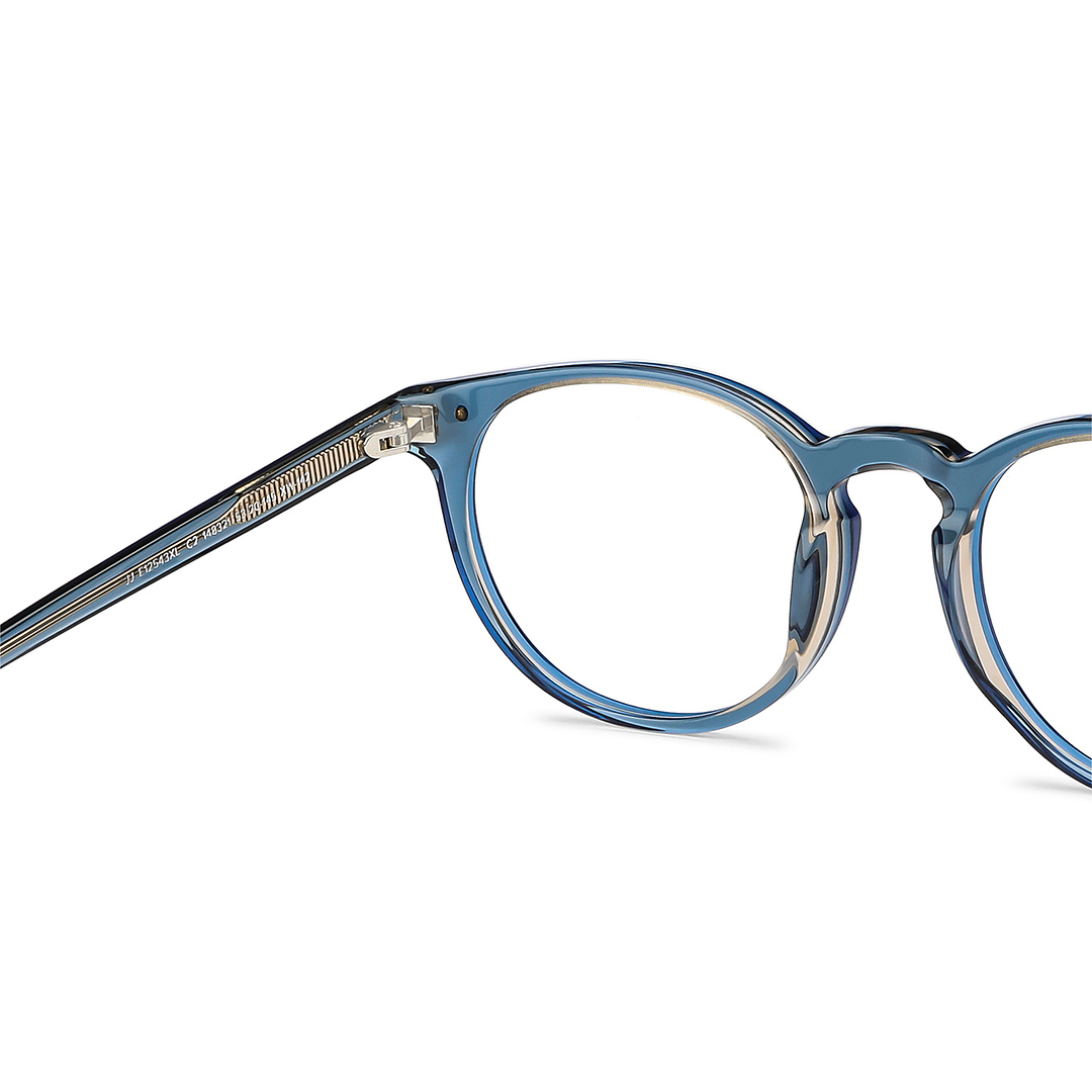 John Jacobs Online Brown Transparent Full Rim Round right side