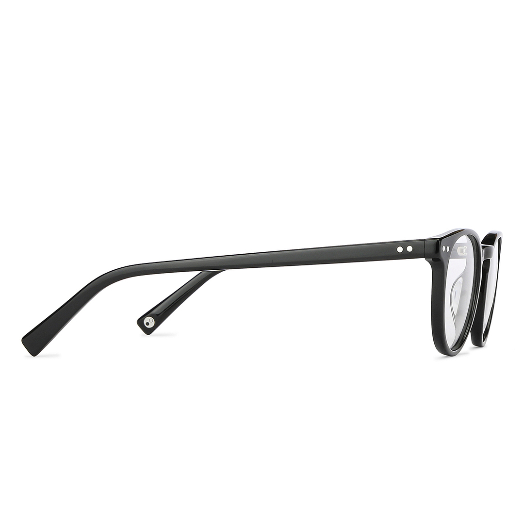 John Jacobs Online Black Full Rim Round left side