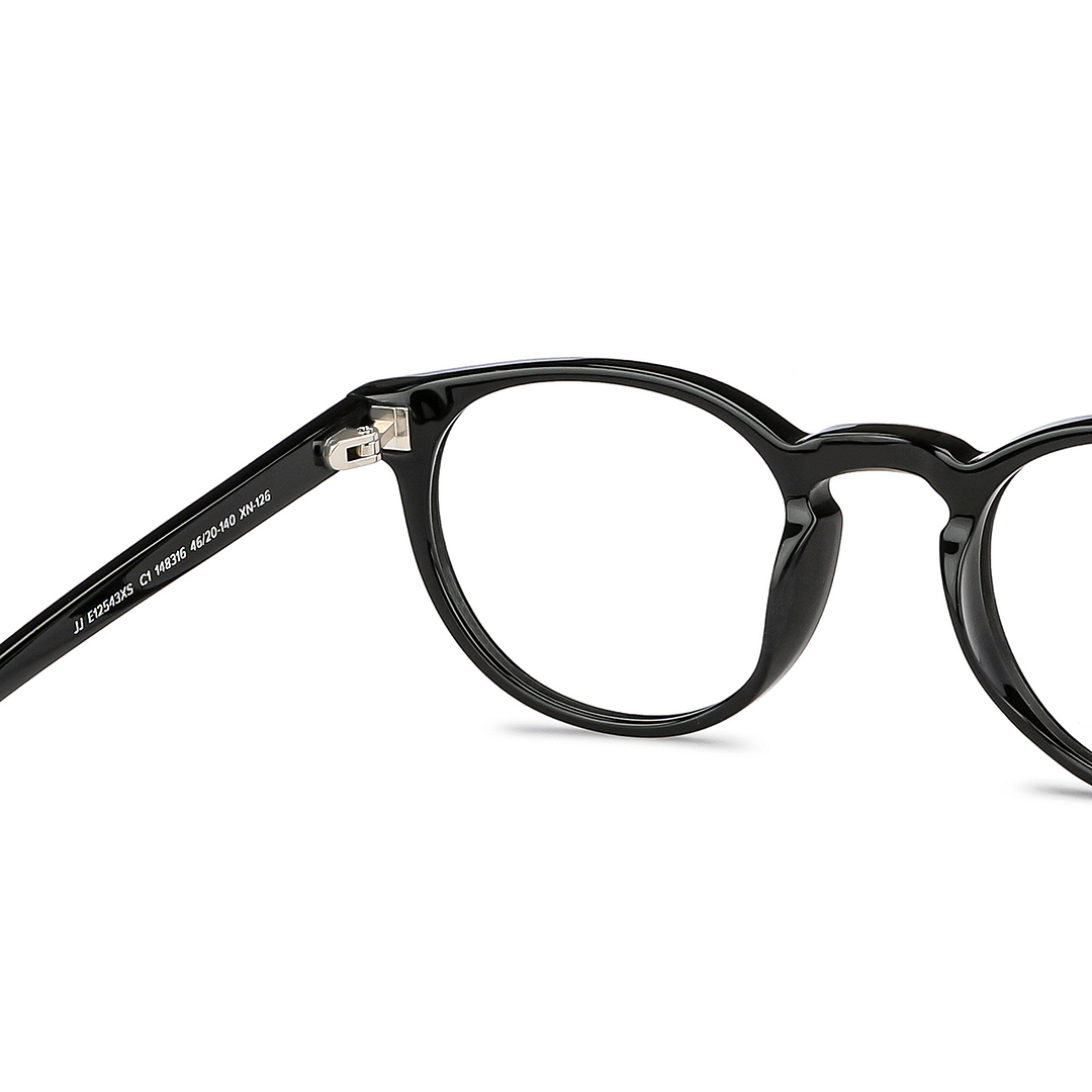 John Jacobs Online Black Full Rim Round right side